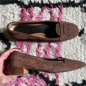 Prada suede ballet shoes